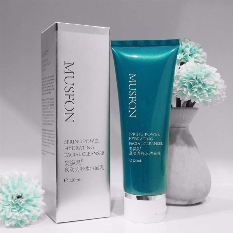 美姿泉泉?jiǎng)恿ρa(bǔ)水潔面乳批發(fā)，研美化妝品廠供應(yīng)
