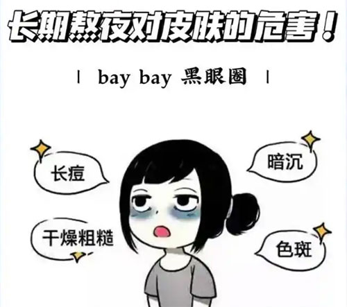 長期熬夜對肌膚的危害有哪些？